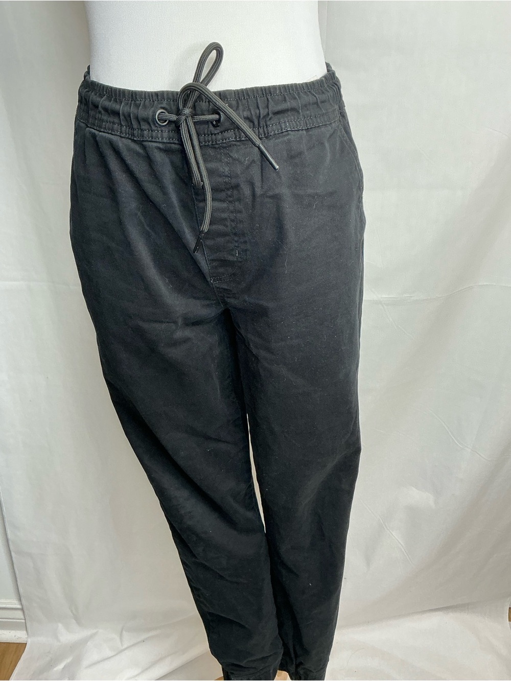 2224 - Bluenotes Black Men's Drawstring Jogger Pants - Picture 2 of 8